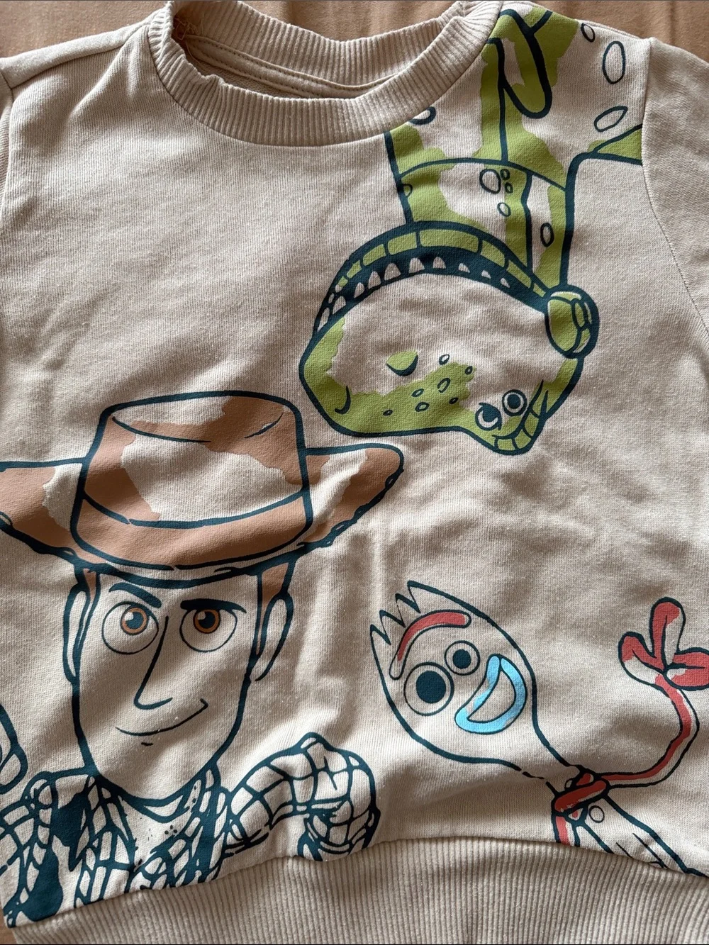 Target Kids Matching Set Toy Story Characters Cream with Green and Blue Accents
